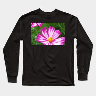 Pink and White Cosmo Long Sleeve T-Shirt